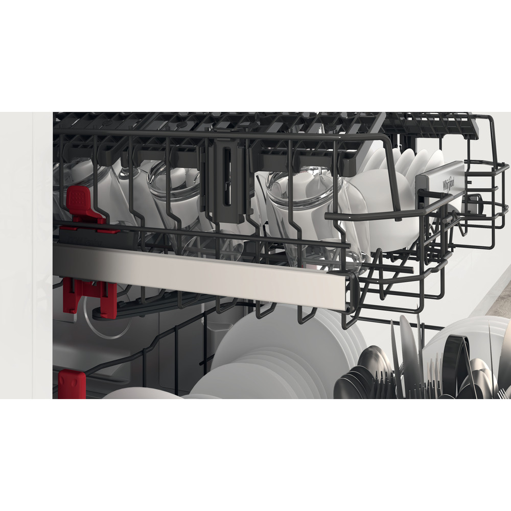 Whirlpool Dishwasher | WFO 3T133 P 6.5 X | Freestanding | Width 60 cm | Number of place settings 14 | Number of programs 10 | Energy efficiency class D | Display | Stainless steel - Image 8
