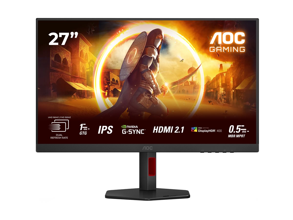 AOC | U27G4R | 27 " | Fast IPS | UHD | 16:9 | 120 Hz | 1 ms | 3840 x 2160 pixels | 400 cd/m² | HDMI ports quantity 2 | Black - Image 25