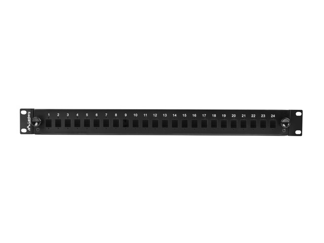 Lanberg Rackmount 19" 1U Fiber Patch panel 24xSC Simplex/24XLC Duplex Black with Accessories | FOP1-24SS-LDB - Image 4