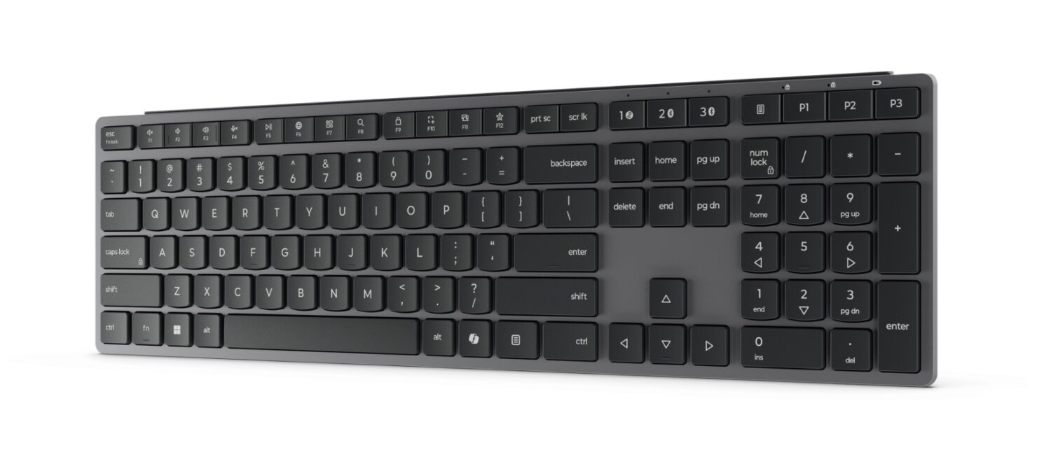 Lenovo Accessories 700 Modern Multi-Device Wireless Keyboard-US English | Lenovo 700 Modern Multi-Device Wireless Keyboard-US English | Multi-Device keyboard | Wireless + Bluetooth | Batteries included | EN | Bluetooth | Luna Grey | Wireless | Numeric keypad | Wireless connection - Image 4