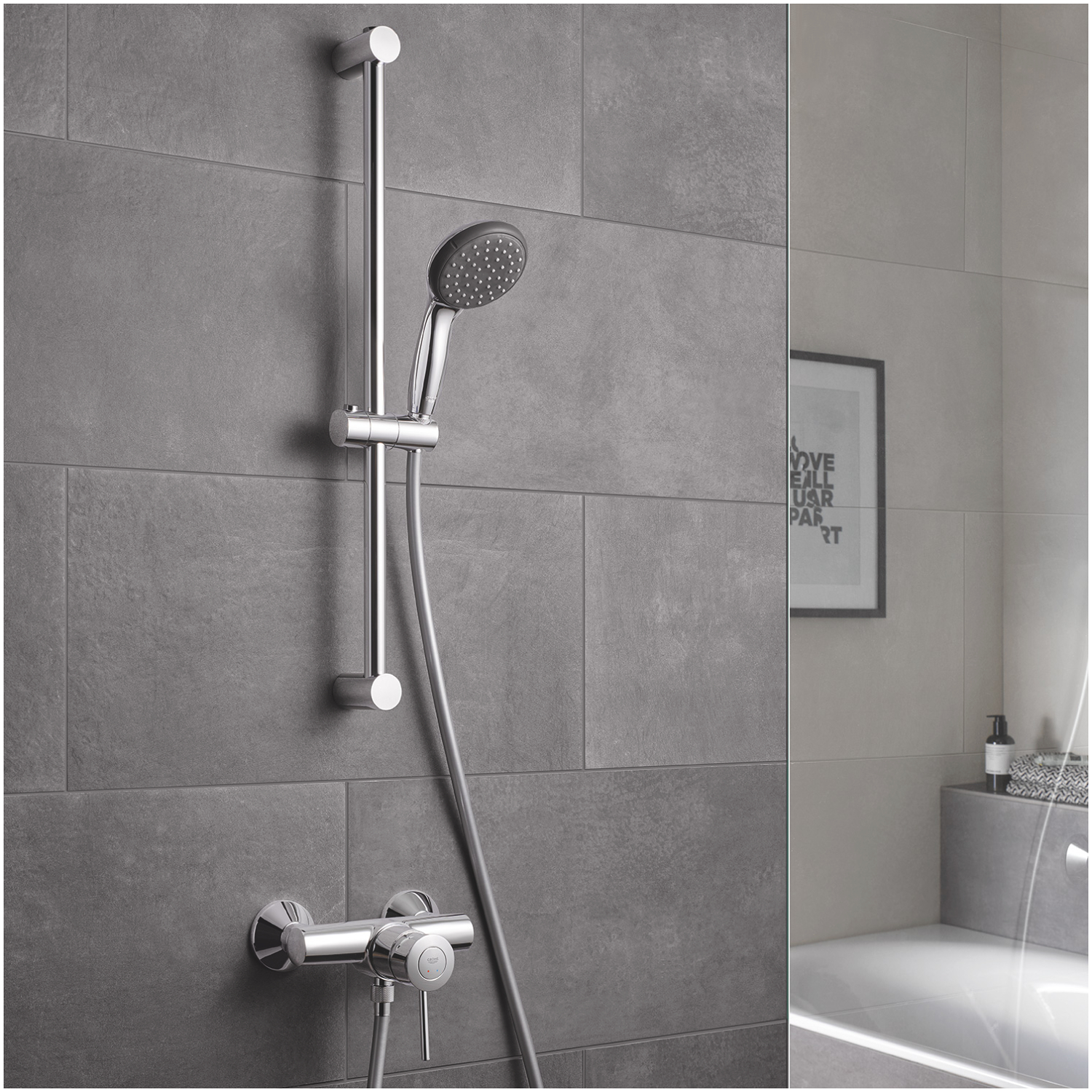 Grohe | Shower rail Set 2 Sprays, Vitalio Start 100 - Image 3