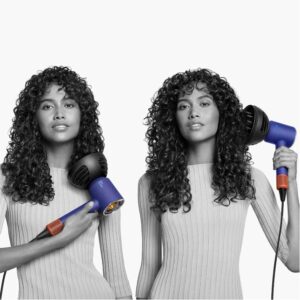 Dyson Hair Dryer | HD16 Supersonic Nural | 1600 W | Number of temperature settings 4 | Ionic function | Diffuser nozzle | Vinca Blue/Topaz