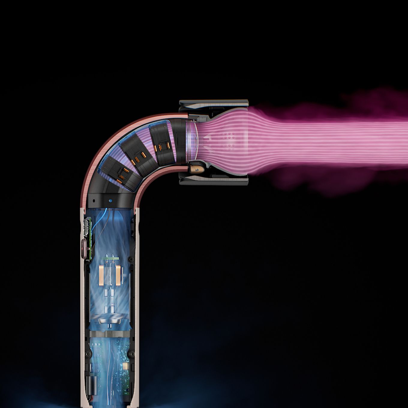 Dyson Hair Dryer | HD17 Supersonic R | Number of temperature settings 4 | Ionic function | Pink/Rose Gold - Image 2