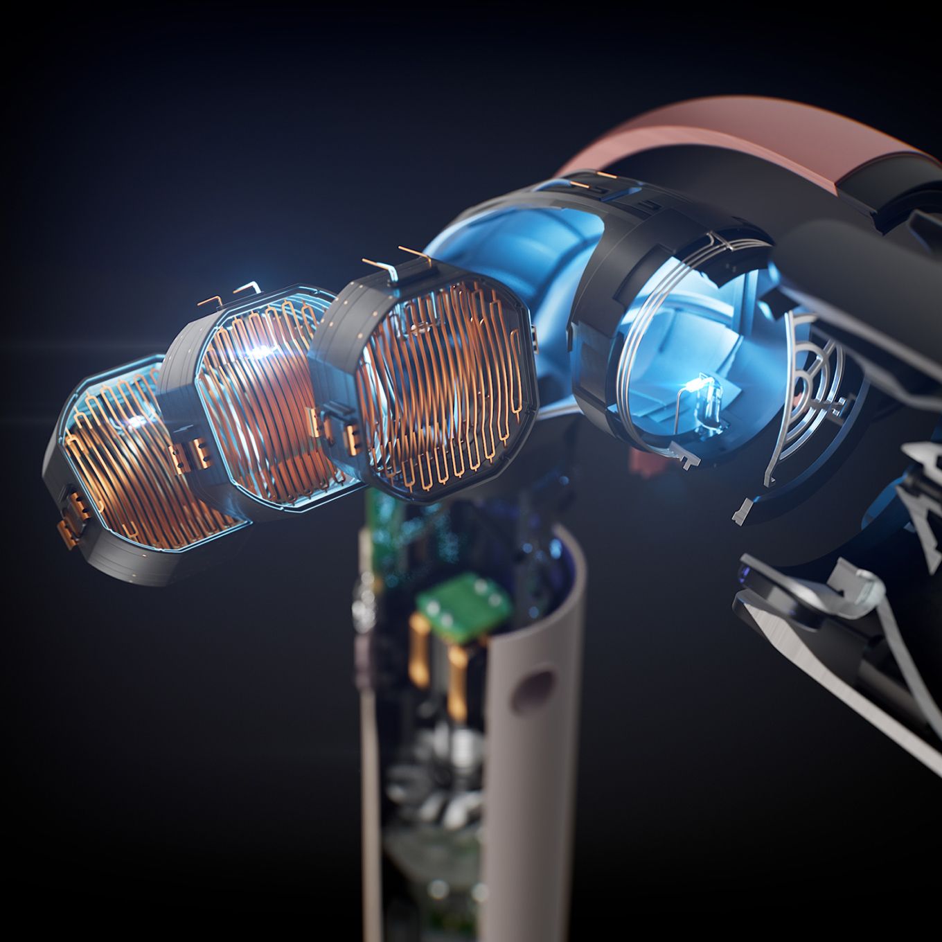 Dyson Hair Dryer | HD17 Supersonic R | Number of temperature settings 4 | Ionic function | Pink/Rose Gold - Image 5