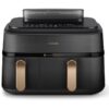 Philips Dual Steam Air Fryer | NA552/00 5000 Series | Power 2750 W | Capacity 9 L | RapidAir Plus | Black