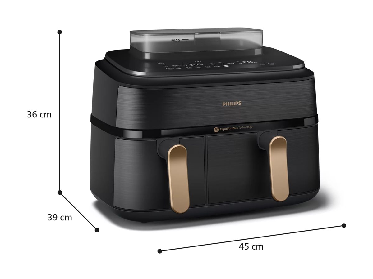 Philips Dual Steam Air Fryer | NA552/00 5000 Series | Power 2750 W | Capacity 9 L | RapidAir Plus | Black - Image 5