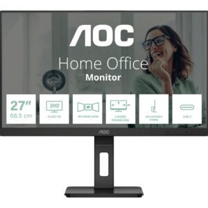 AOC Q27P3CV | 27 " | IPS | 100 Hz | 4 ms | 2560 x 1440 pixels | 350 cd/m² | HDMI ports quantity 2 | Black