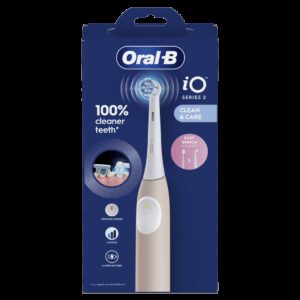 Oral-B Electric Toothbrush | iO2 | Rechargeable | For adults | Number of brush heads included 1 | Number of teeth brushing modes 3 | Calm Pink