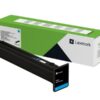 Lexmark 77L2HC0 Cyan High Capacity Return Programme Toner Cartridge (46.9K Pages) for Lexmark CS963, CX961, CX962, CX963 Printers | Lexmark