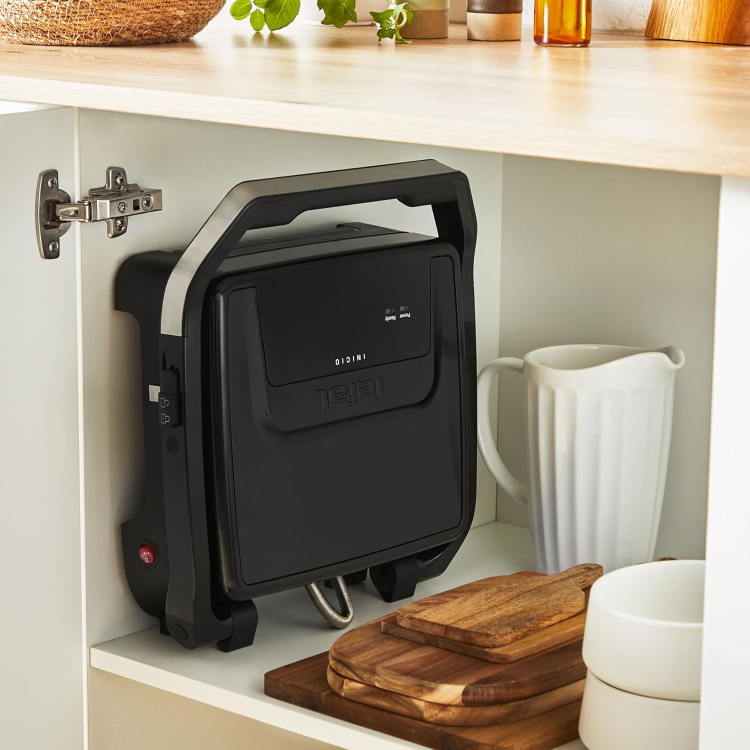 TEFAL Contact and Panini Grill | GC271810 Inicio Classic 2in1 | Grill | 2000 W | Black - Image 5