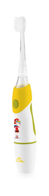 ETA Toothbrush | Sonetic ETA071090050 | Battery operated | For kids | Number of brush heads included 2 | Number of teeth brushing modes 1 | Yellow/White - Image 3
