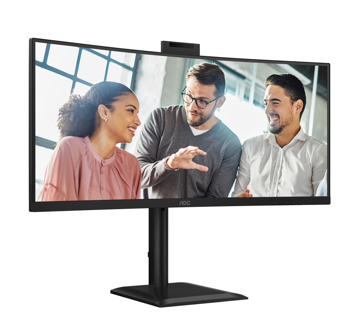 AOC CU34E4CW | 34 " | VA | UWQHD | 120 Hz | 4 ms | 3440 x 1440 pixels | 350 cd/m² | HDMI ports quantity 2 | Black - Image 13
