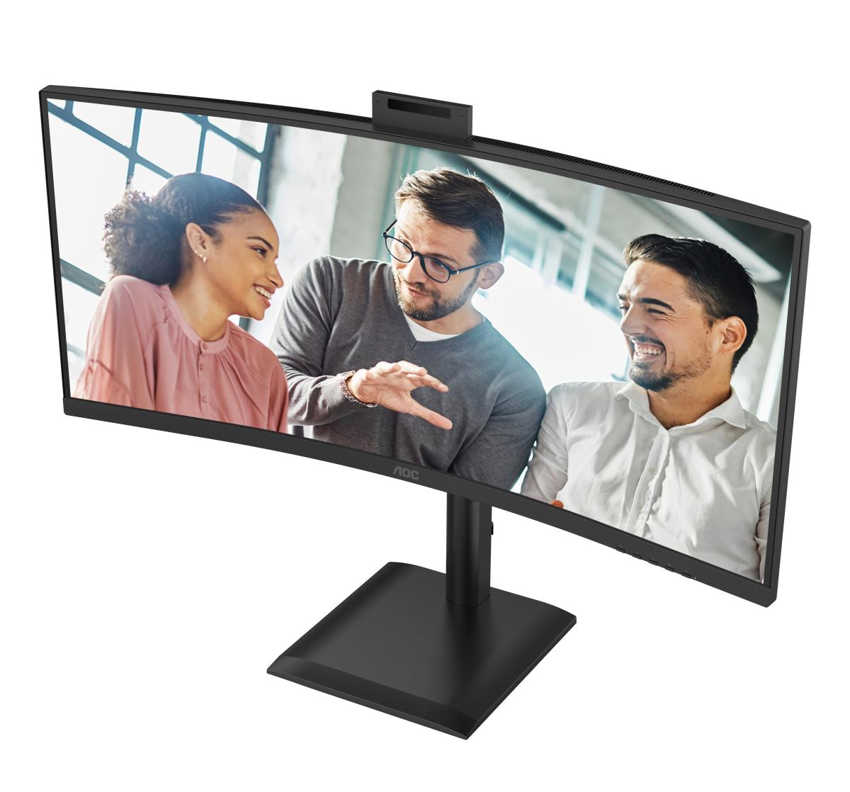 AOC CU34E4CW | 34 " | VA | UWQHD | 120 Hz | 4 ms | 3440 x 1440 pixels | 350 cd/m² | HDMI ports quantity 2 | Black - Image 6