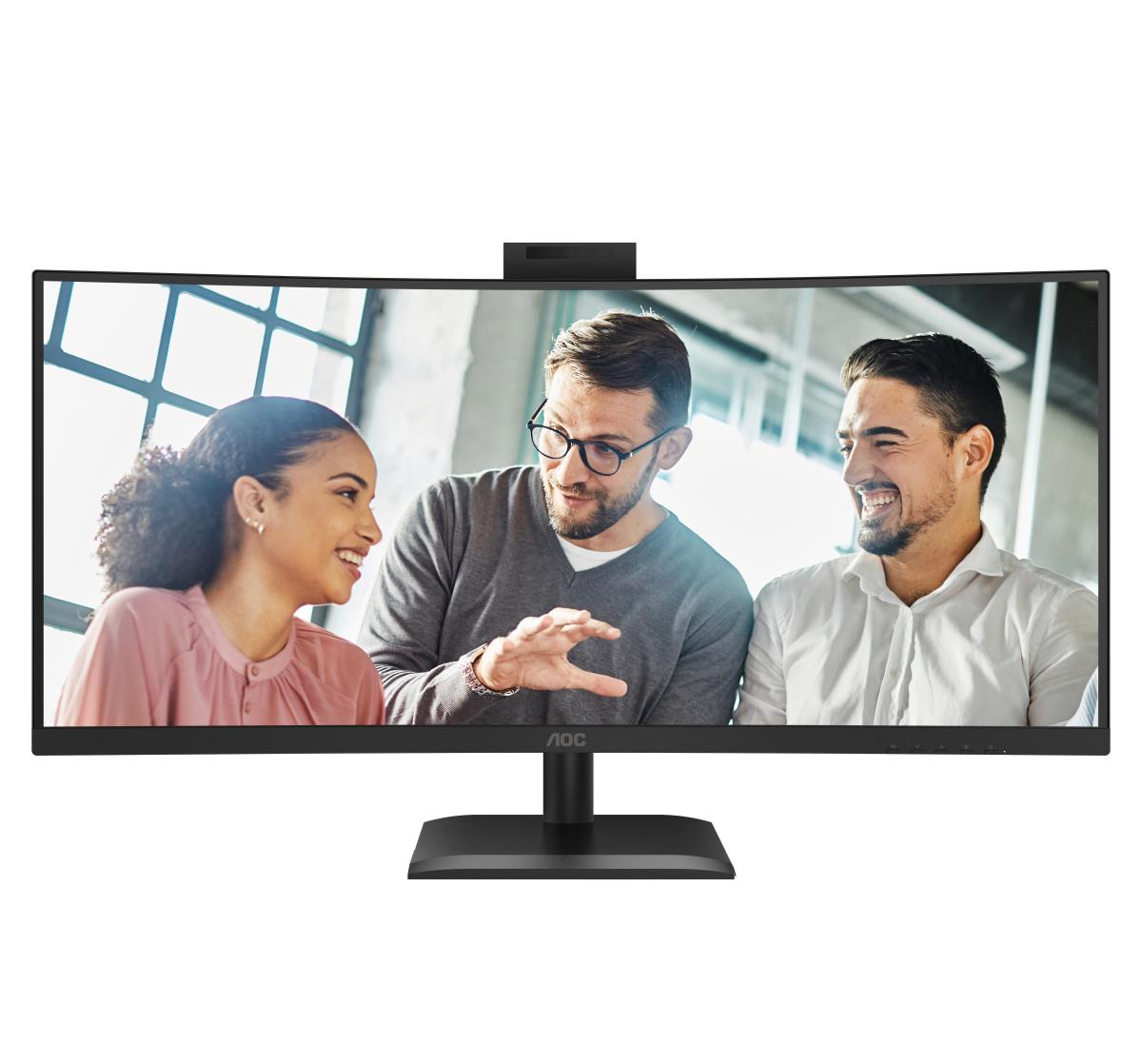 AOC CU34E4CW | 34 " | VA | UWQHD | 120 Hz | 4 ms | 3440 x 1440 pixels | 350 cd/m² | HDMI ports quantity 2 | Black - Image 3
