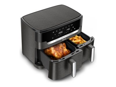 TEFAL | Air Fryer | EY942HE0 Easy Fry Dual XXL | Power 2700 W | Capacity 11 L | Black