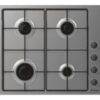 Candy CHW6LBX/4U2 Idea Hob, Gas, Width 60 cm, 4 cooking zones, Mechanical control, Stainless Steel | Candy