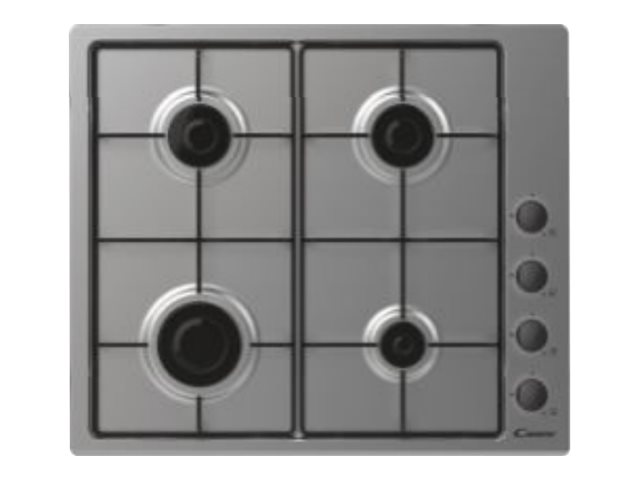 Candy CHW6LBX/4U2 Idea Hob, Gas, Width 60 cm, 4 cooking zones, Mechanical control, Stainless Steel | Candy