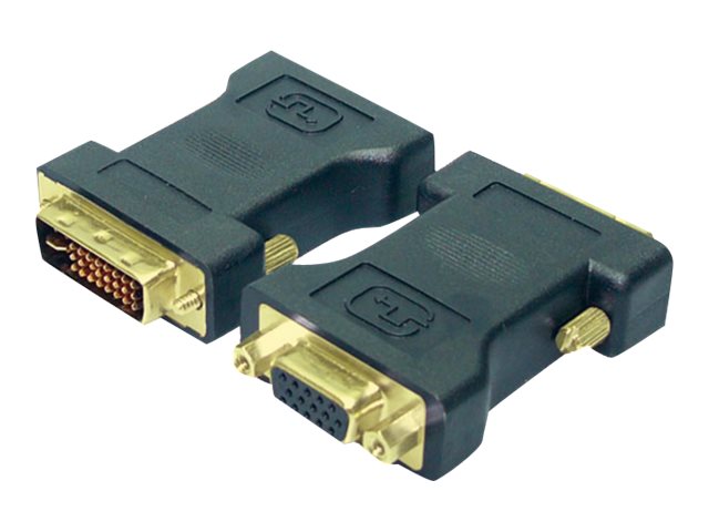Logilink | DVI-I male Dual-Link (24+5 pin) > VGA female HD (15-pin) | Black | DVI -I | VGA - Image 3
