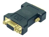 Logilink | DVI-I male Dual-Link (24+5 pin) > VGA female HD (15-pin) | Black | DVI -I | VGA - Image 4