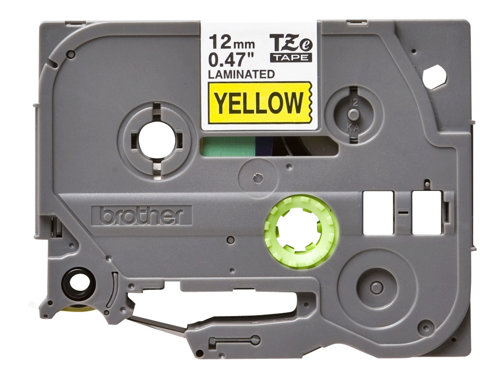 Brother | TZe-631 Laminated Tape | Black on Yellow | TZe | 8 m | 1.2 cm - Image 10