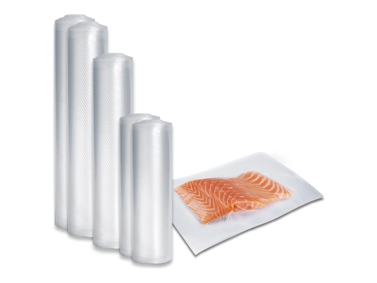 Caso | Foil set 3 for vacuuming + Sous Vide Cooking | 01237 | Dimensions (W x L) 16 x 23 cm, 20 x 600 cm, 28 x 600 cm, 30 x 600 cm - Image 2