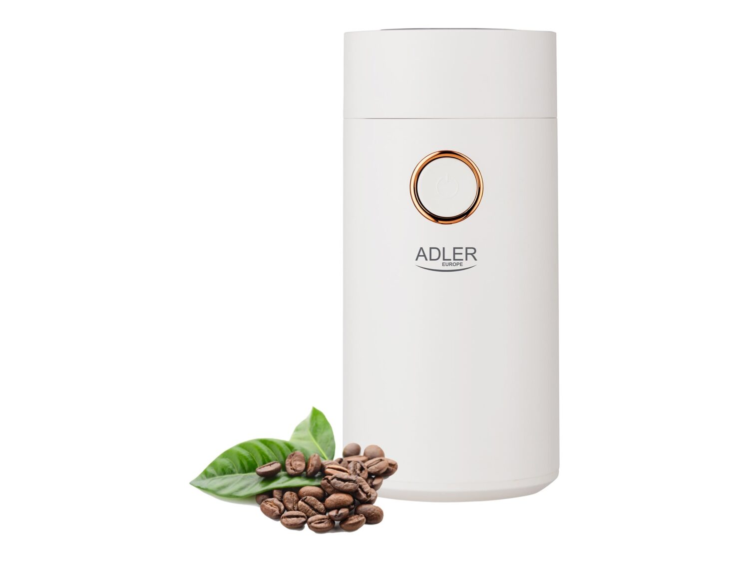Adler | Coffee grinder | AD4446wg | 150 W | Coffee beans capacity 75 g | Lid safety switch | White - Image 4