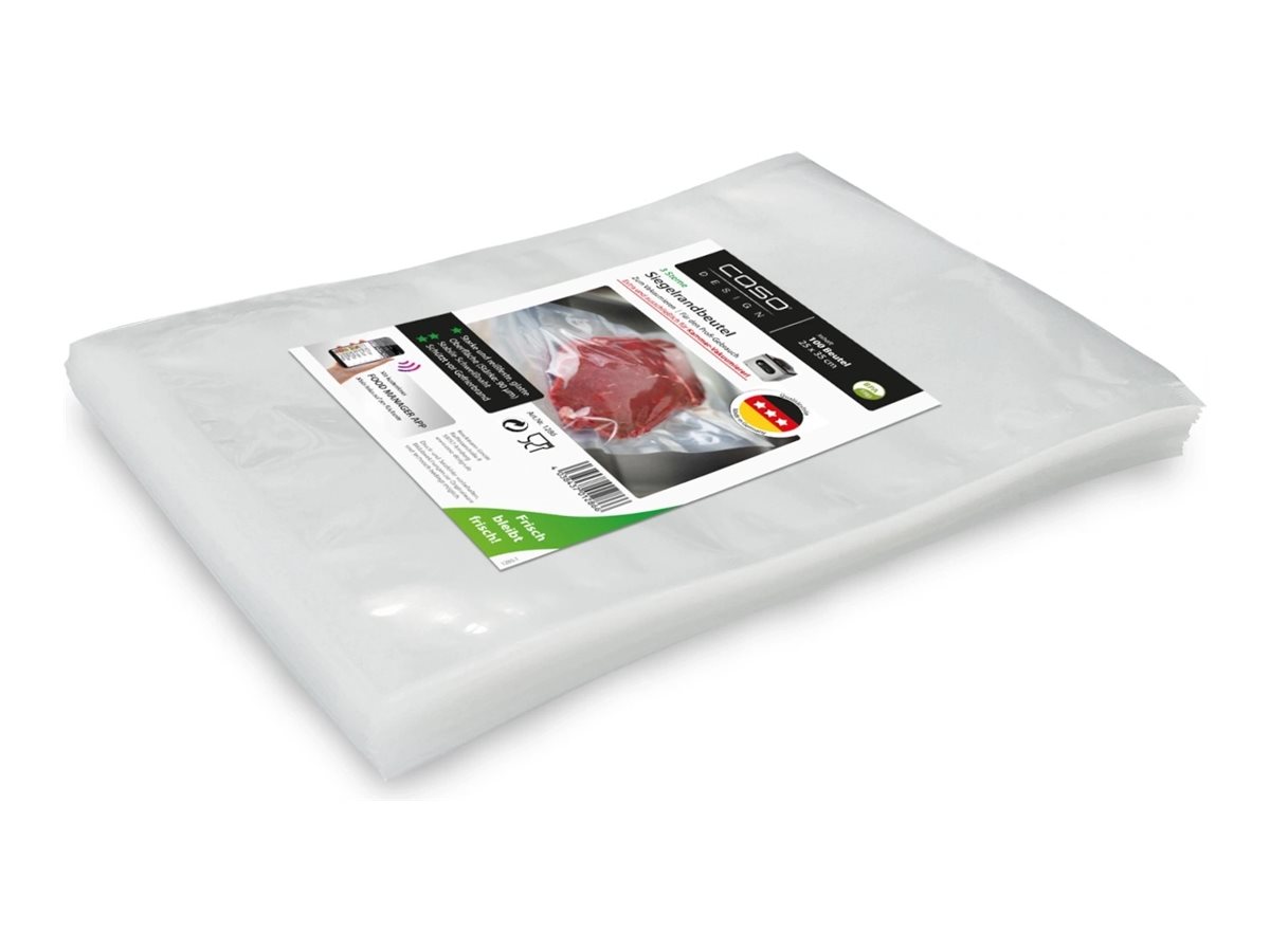 Caso | Sealed edge bags | 01286 | 100 bags | Dimensions (W x L) 25 x 35 cm