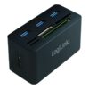 HUB All-in-One CardReader LogiLink SuperSpeed 3xUSB microSD/SD passiv Black | Logilink