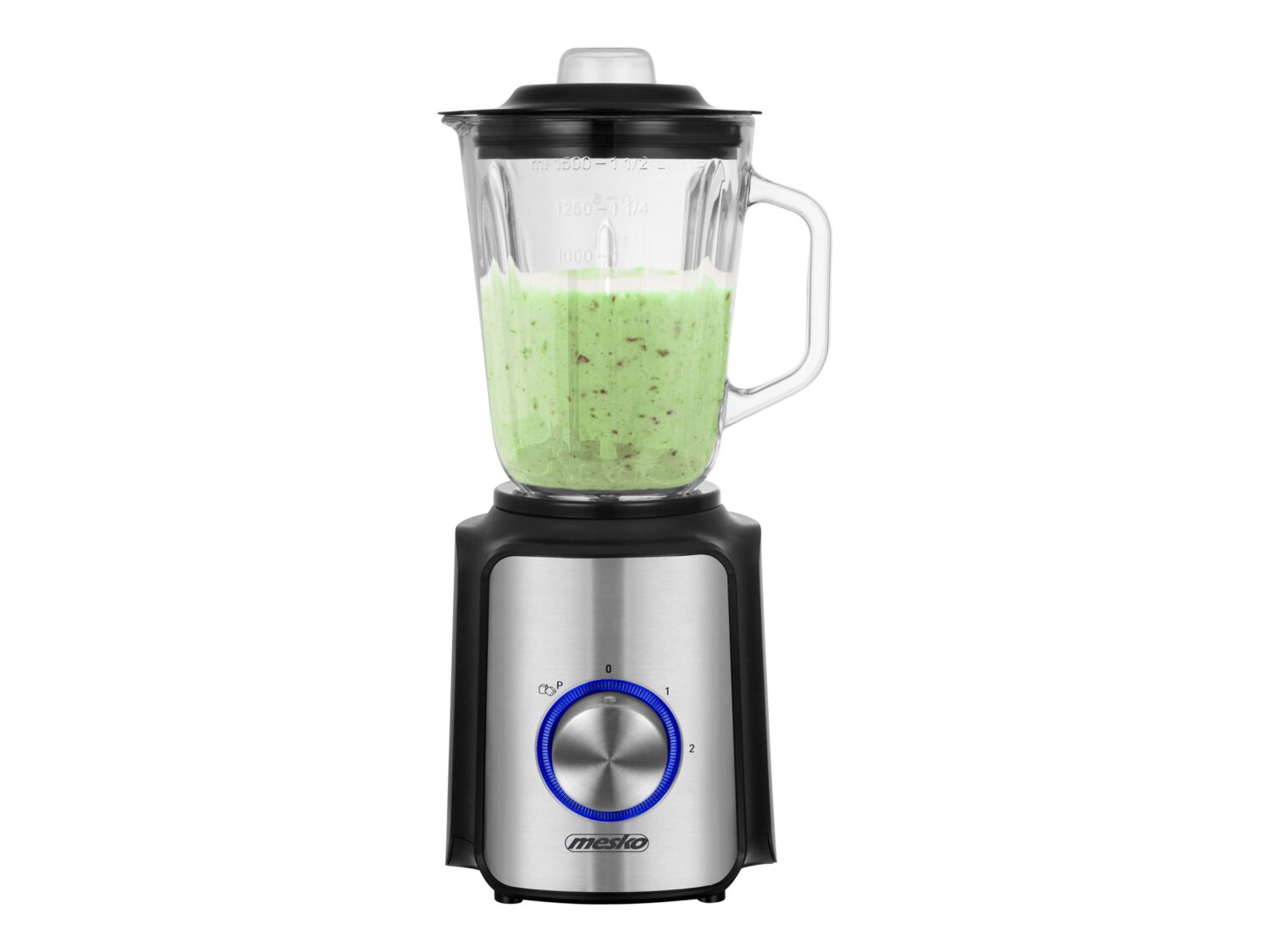 Mesko | Blender | MS 4080 | Tabletop | 600 W | Jar material Glass | Jar capacity 1.5 L | Ice crushing | Black/Silver - Image 6