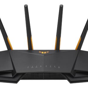Wireless Wifi 6 AX4200 Dual Band Gigabit Router | TUF-AX4200 | 802.11ax | 3603+574 Mbit/s | 10/100/1000 Mbit/s | Ethernet LAN (RJ-45) ports 4 | Mesh Support Yes | MU-MiMO Yes | 3G/4G data sharing | Antenna type External | 1 x USB 3.2 Gen 1 | 36 month(s)