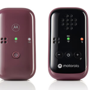 Motorola | Travel Audio Baby Monitor | PIP12 | Crystal-clear HD sound; 10 hours of battery life; The portable, magnetic design powers off the units automatically | Burgundy