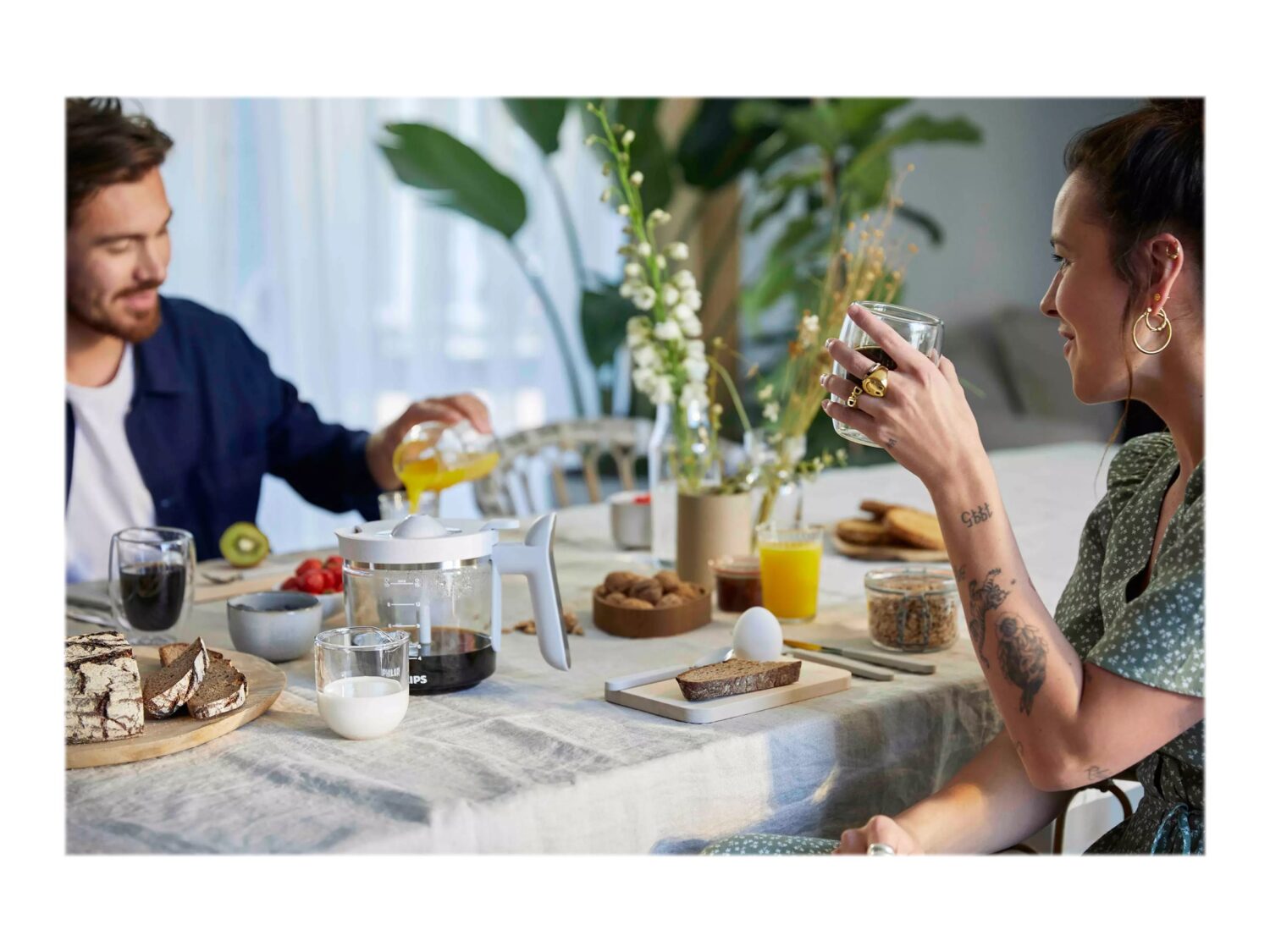 Philips | Coffee Machine | Eco Conscious Edition HD5120/00 | Pump pressure 15 bar | Drip | 1000 W | White - Image 7