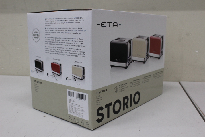 SALE OUT. | SALE OUT. ETA | Storio Toaster | ETA916690030 | Power 930 W | Housing material Stainless steel | Red | DAMAGED PACKAGING - Image 2