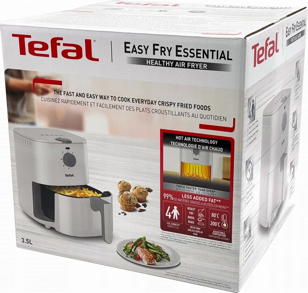 TEFAL Easy Fry Essential Fryer | EY130A10 | Capacity 3.5 L | White - Image 3