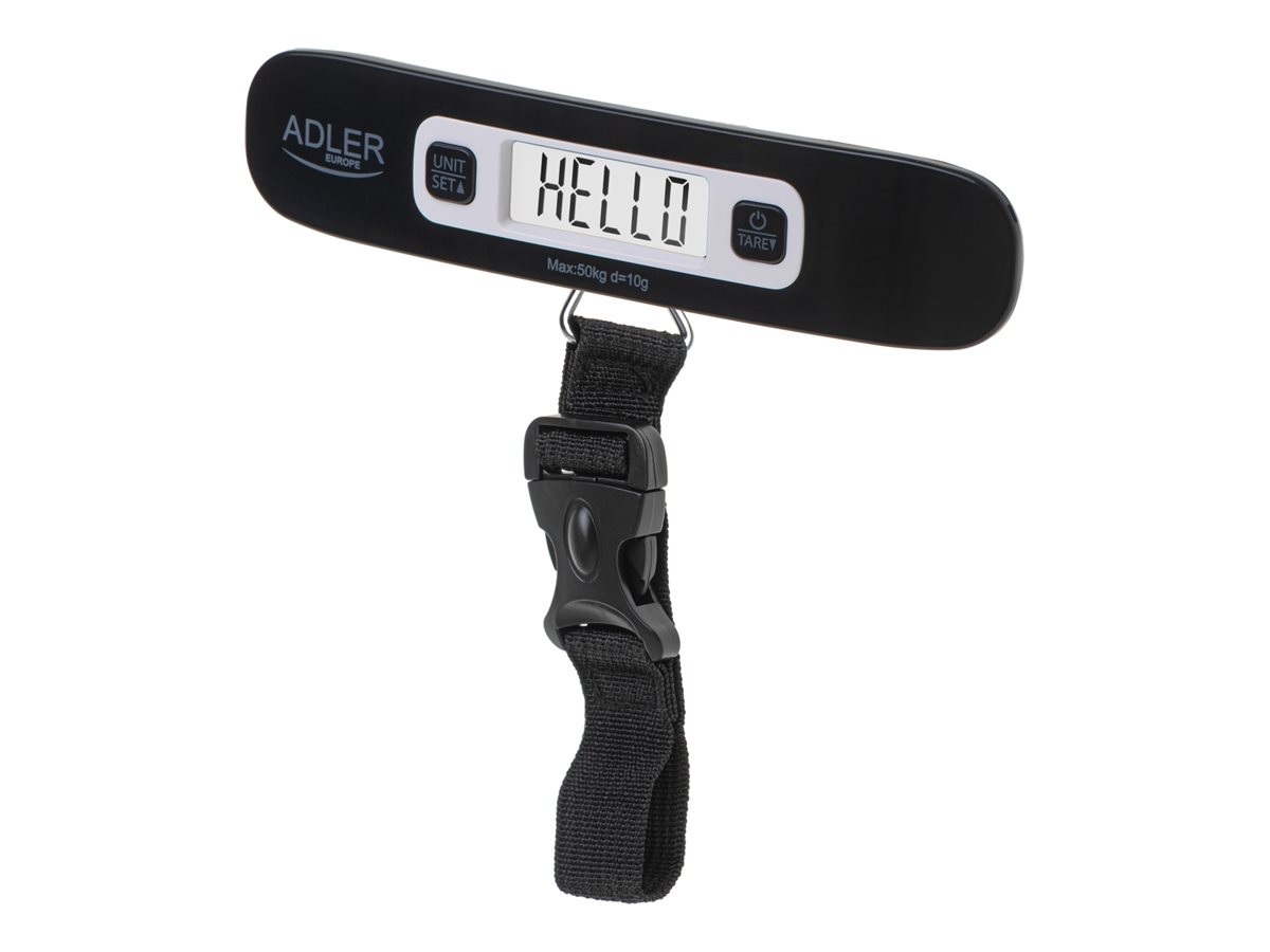 Adler | Travel Luggage Scale | AD 8190 | Maximum weight (capacity) 50 kg | Accuracy 10 g | Black - Image 9