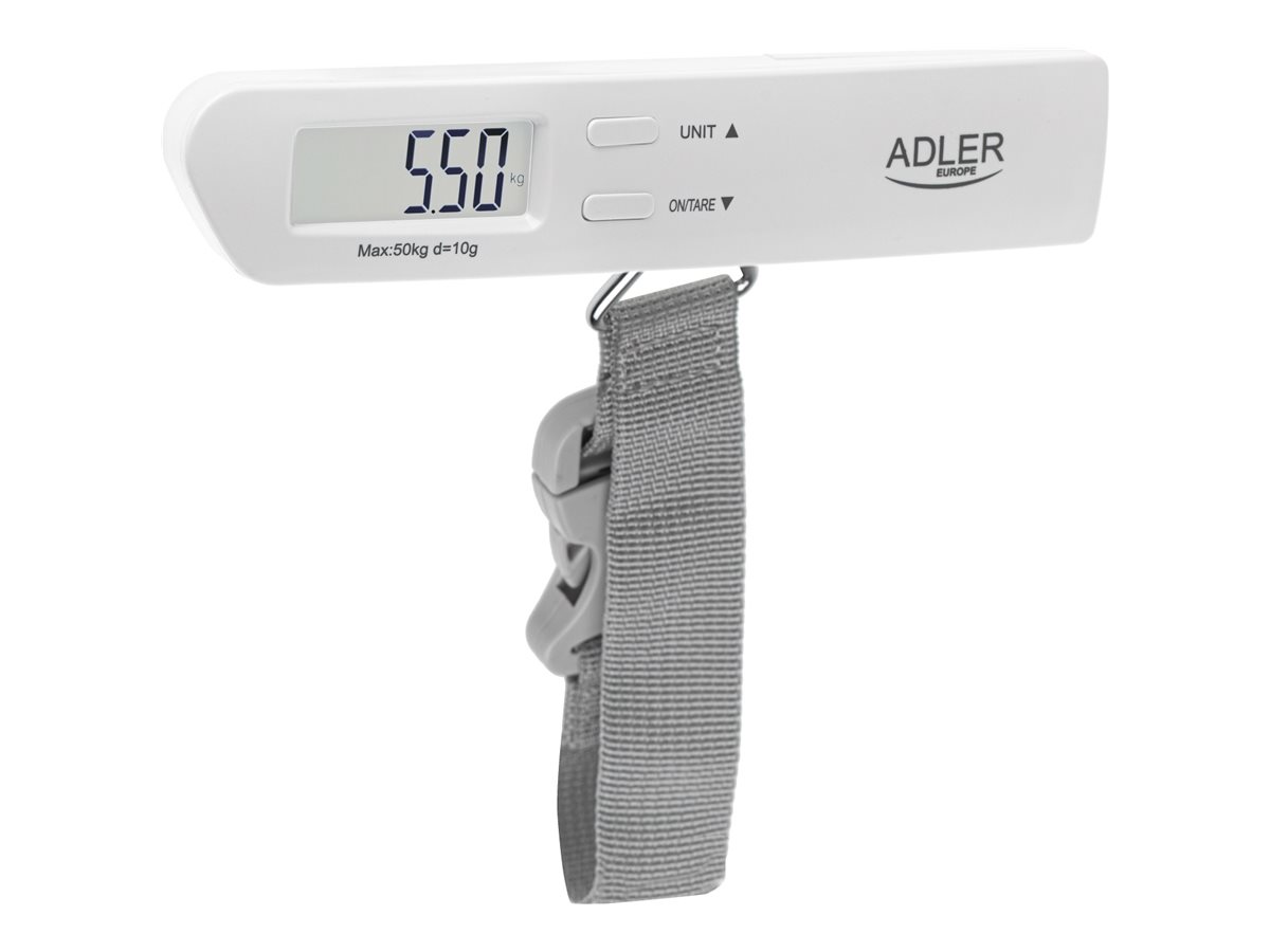 Adler | Travel Luggage Scale | AD 8191 | Maximum weight (capacity) 50 kg | Accuracy 10 g | Grey - Image 8