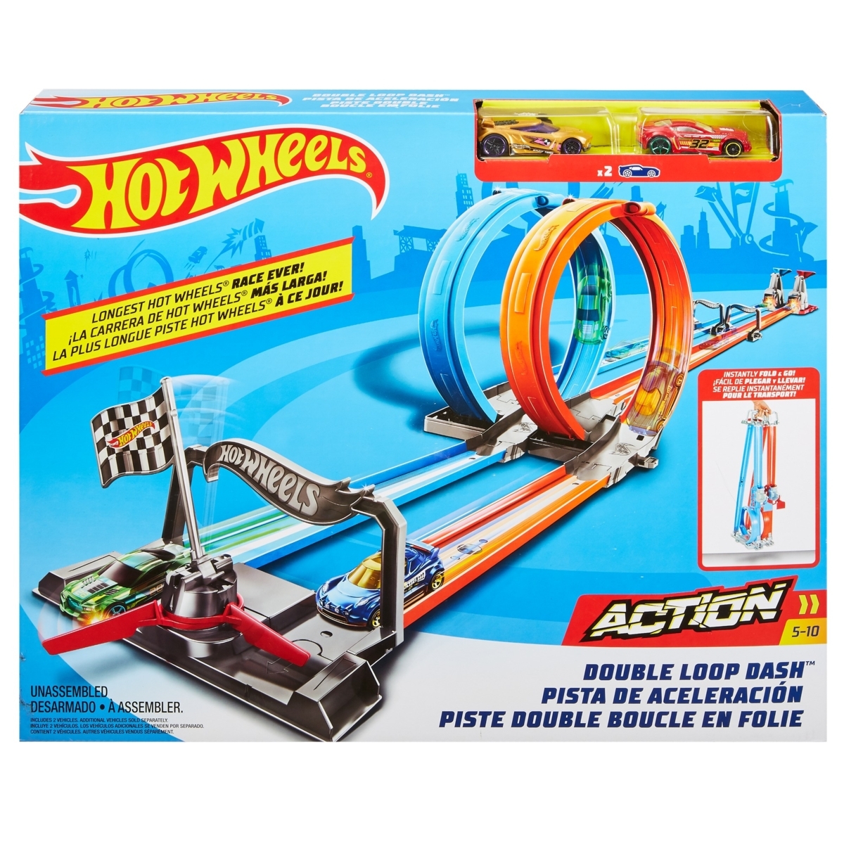 Hot Wheels | Kit Double Loop Dash, GFH85 - Image 4