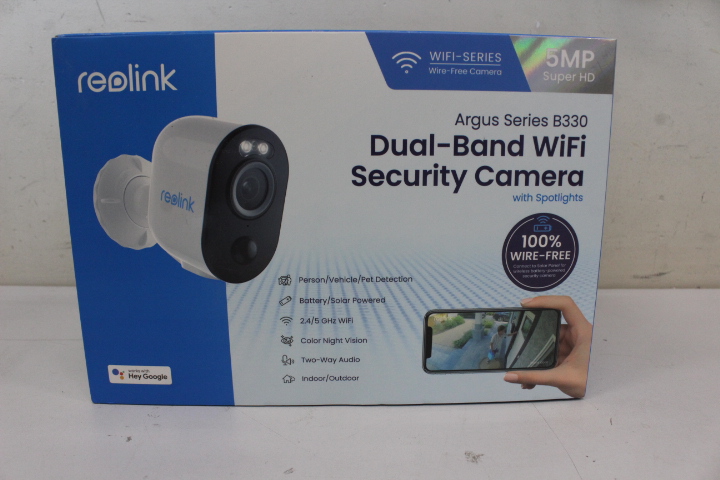 SALE OUT. Reolink Argus Series B330 Smart 5MP Wire-Free Camera with Motion Spotlight, White | SALE OUT. Reolink | Smart Wire-Free Camera with Motion Spotlight | Argus Series B330 | 24 month(s) | Bullet | 5 MP | Fixed | IP65 | H.265 | Micro SD, Max. 128GB | REFURBISHED - Image 2