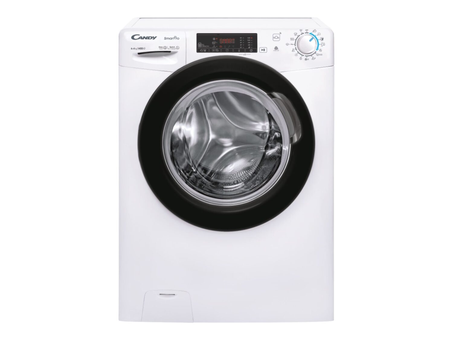 Candy Washing Machine with Dryer | CSHW4645TWB3/1-S | Energy efficiency class C/E | Front loading | Washing capacity 6 kg | 1400 RPM | Depth 45 cm | Width 60 cm | Display | Digit | Drying system | Drying capacity 4 kg | Steam function | White - Image 2