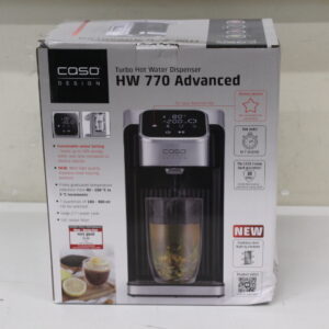 SALE OUT. Caso 01889 HW 770 advanced Turbo Hot water dispenser, Capacity 2.7 L, Black/Stainless Steel | SALE OUT. Caso | Turbo Hot Water Dispenser | HW 770 Advanced | Water Dispenser | 2600 W | 2.7 L | Plastic/Stainless Steel | Black/Stainless Steel | DAMAGED PACKAGING