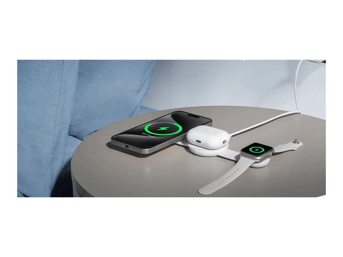 Anker MagGo Wireless Charging Station (3-in-1, Foldable Pad), White - Image 7