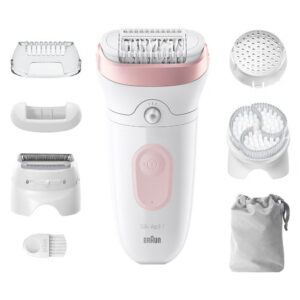 Braun | Epilator | Silk-épil Series 7 7-060 | Operating time (max) 40 min | Number of power levels 1 | Wet & Dry | White/Pink