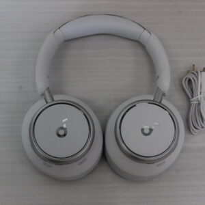SALE OUT. Anker Soundcore Space Q45 Over-ear Headphones, White | Anker Soundcore | Headphones | Space Q45 | Bluetooth | Over-ear | Microphone | USED, DIRTY | Wireless | White