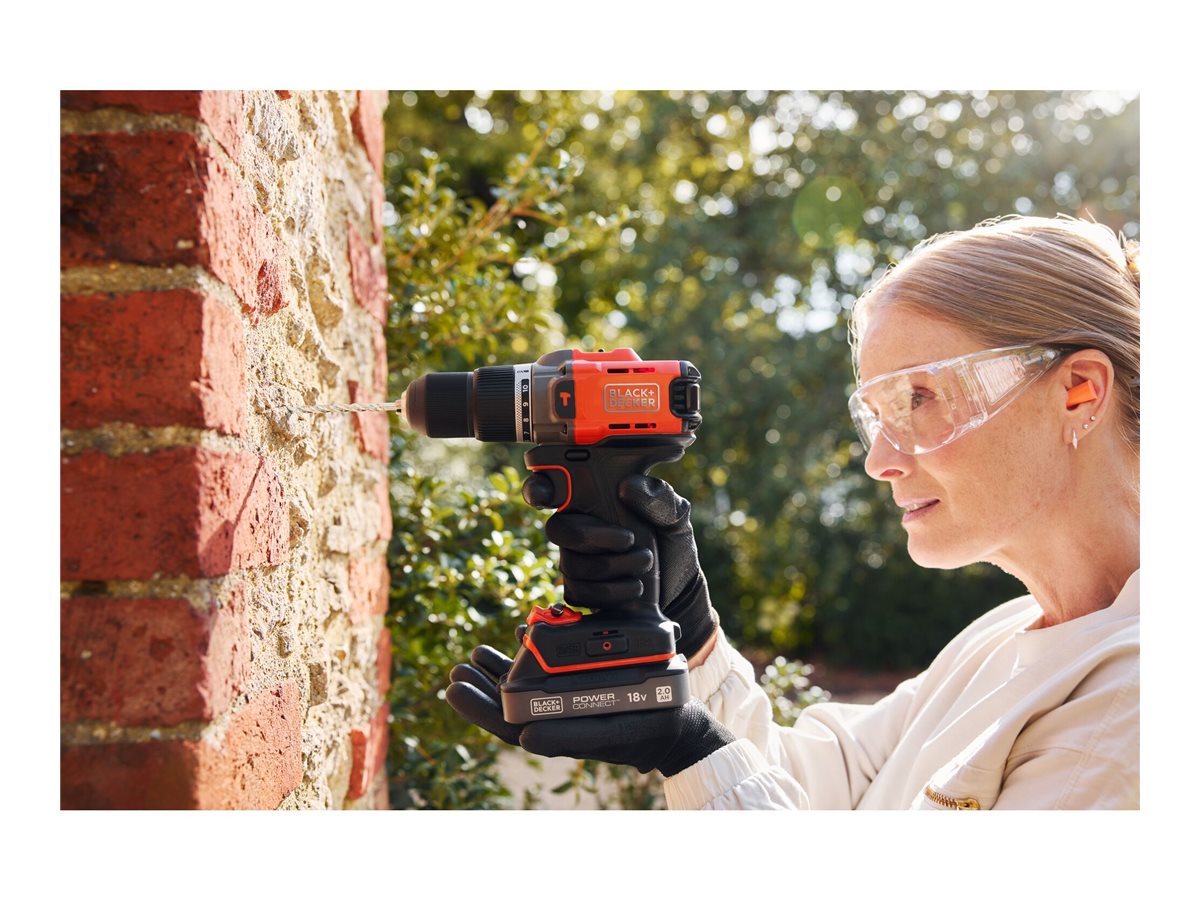 BLACK & DECKER 18V Drill Driver with 2x2.0 Ah Batteries | BCD383D2XK-QW - Image 9