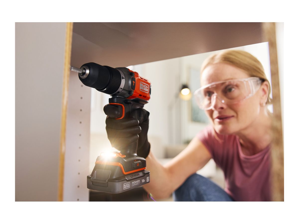 BLACK & DECKER 18V Drill Driver with 2x2.0 Ah Batteries | BCD383D2XK-QW - Image 7