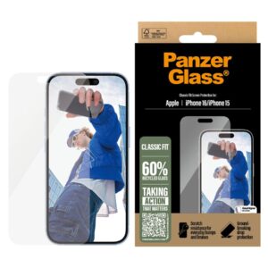 PanzerGlass SP iPhone 15/16 Classic Fit | PanzerGlass