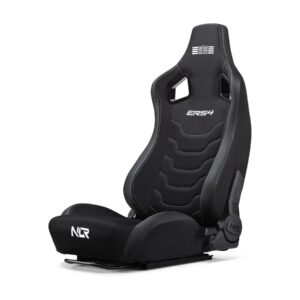 Next Level Racing | SIMAERO Mesh Fabric | Reclining Seat | ERS4 Elite Fabric & SimAero Mesh Edition | Black