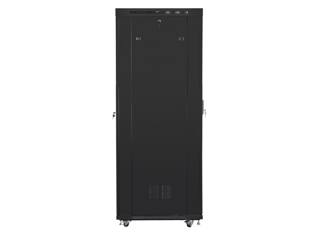 Lanberg | Rack cabinet 19" free-standing 42U/600x1000 (flat pack) with mesh door lCD V2 | FF01-6042-23BL | Black - Image 3