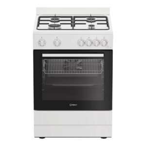 Indesit I6G5KCW Cooker, Freestanding, Gas, Width 60cm, White