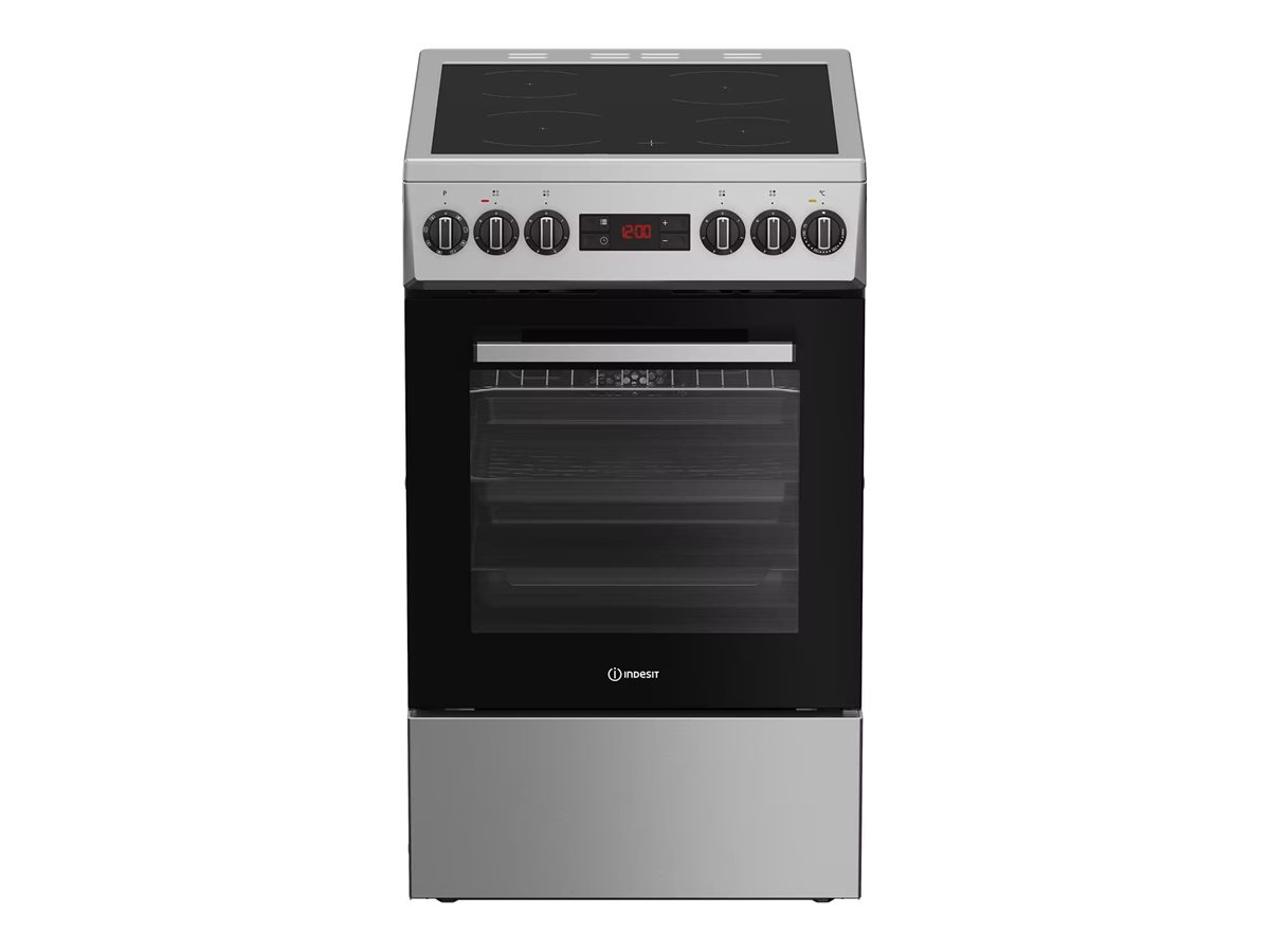 Indesit IS5V8CSX/P Cooker, Freestanding, Electric, Width 50cm, Stainless Steel